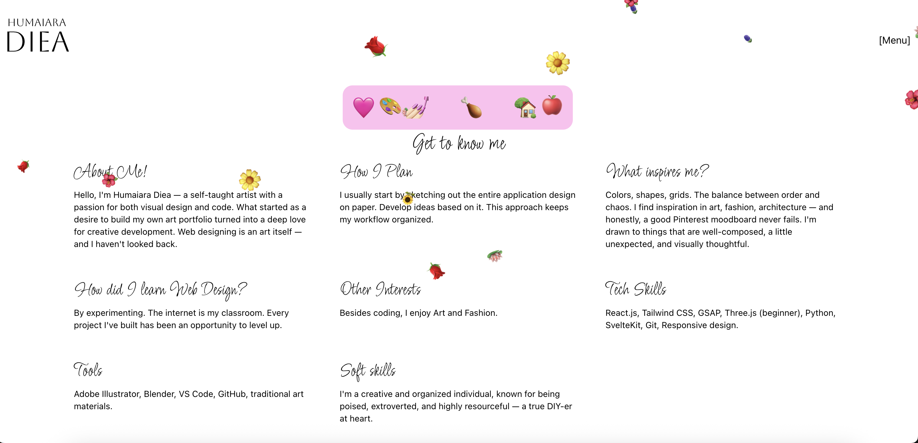 Personal Portfolio screenshot 1