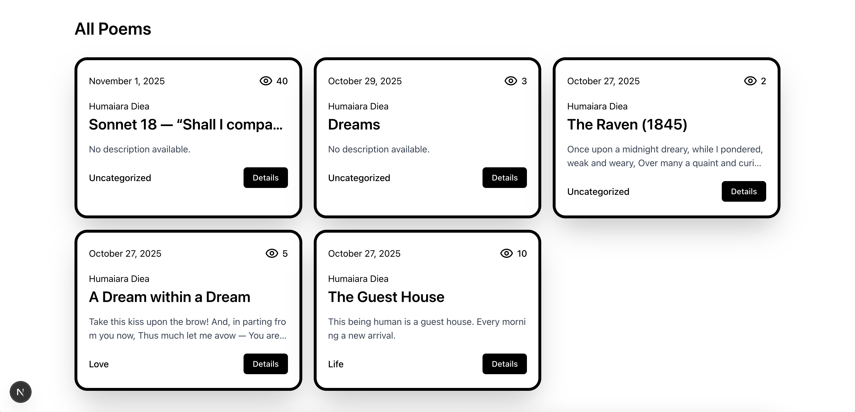 PoPoetry screenshot 2